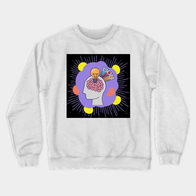 brain Crewneck Sweatshirt by beleafcreativ